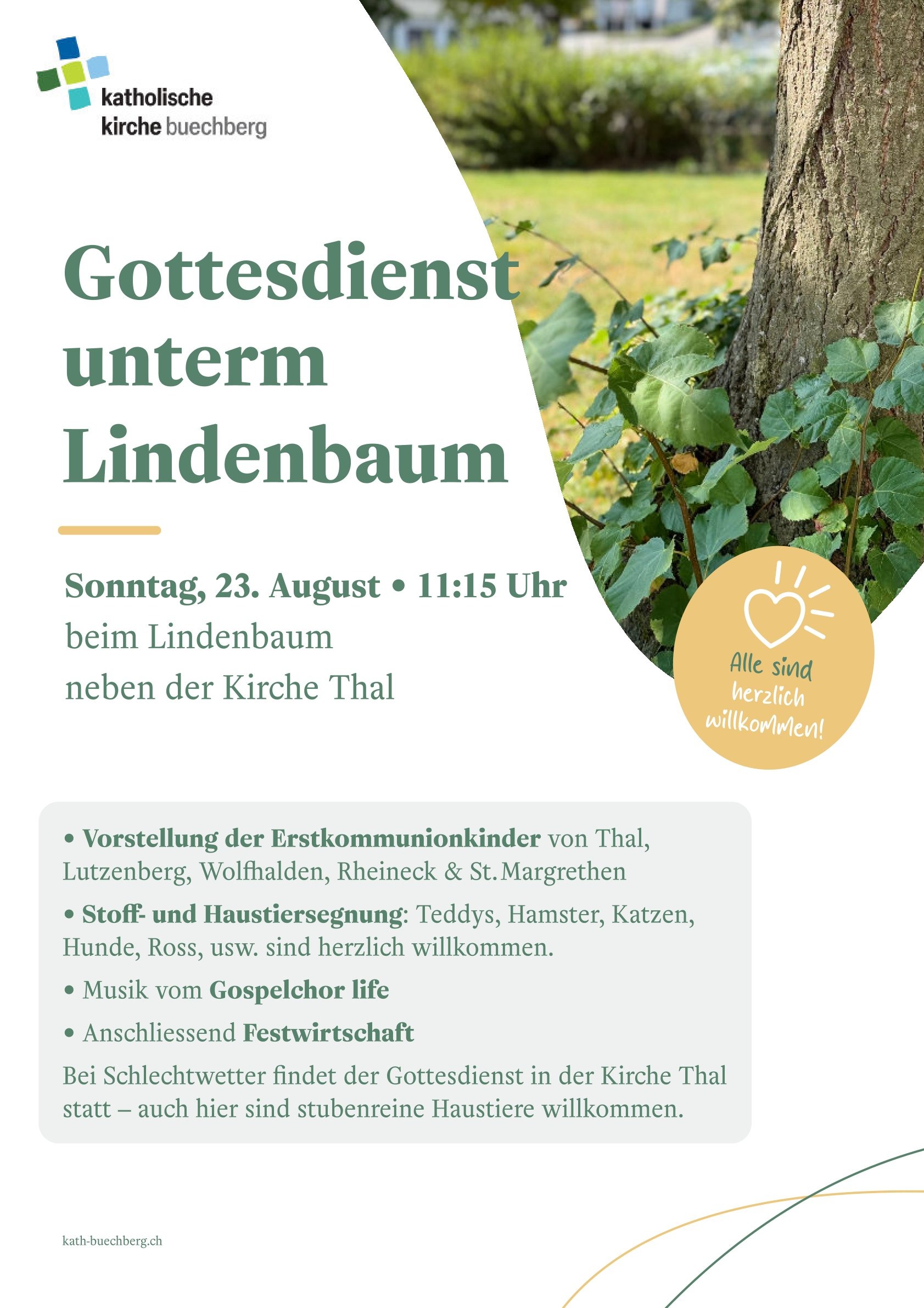 Gottesdienst unterm Lindenbaum